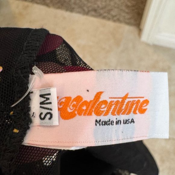 Jay Valentine sheer skirt with strappy triangle top, golds sequins. - Picture 4 of 4